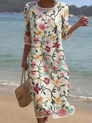 Women’s Elegant Floral Print Dress