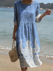 Women’s Elegant Floral Print Dress