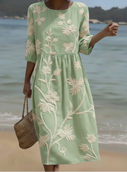 Women’s Elegant Floral Print Dress