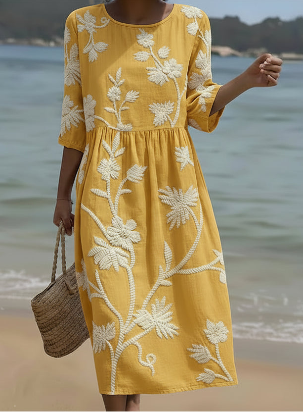 Women’s Elegant Floral Print Dress