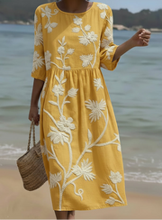 Women’s Elegant Floral Print Dress