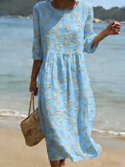 Women’s Elegant Floral Print Dress