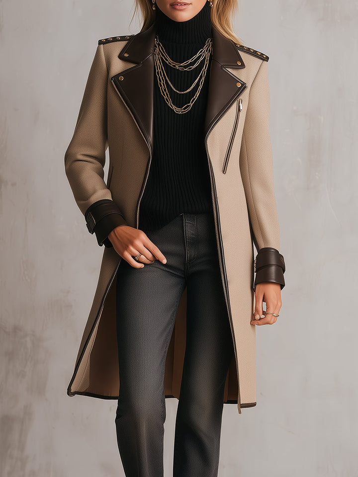 Women’s Moto Zip Front Coat