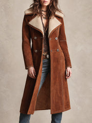 Desert Rose Shearling Duster