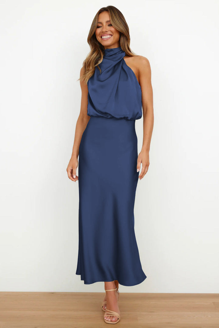 Women’s Draped Ruched Cocktail Dress