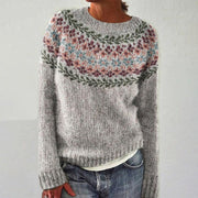 Women’s Patterned Crew Neck Sweater
