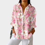 Women’s Lightweight Colorful Printed Blouse