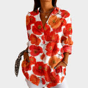 Women’s Lightweight Colorful Print Blouse