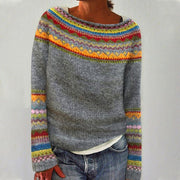 Women’s Retro Knit Pullover Sweater