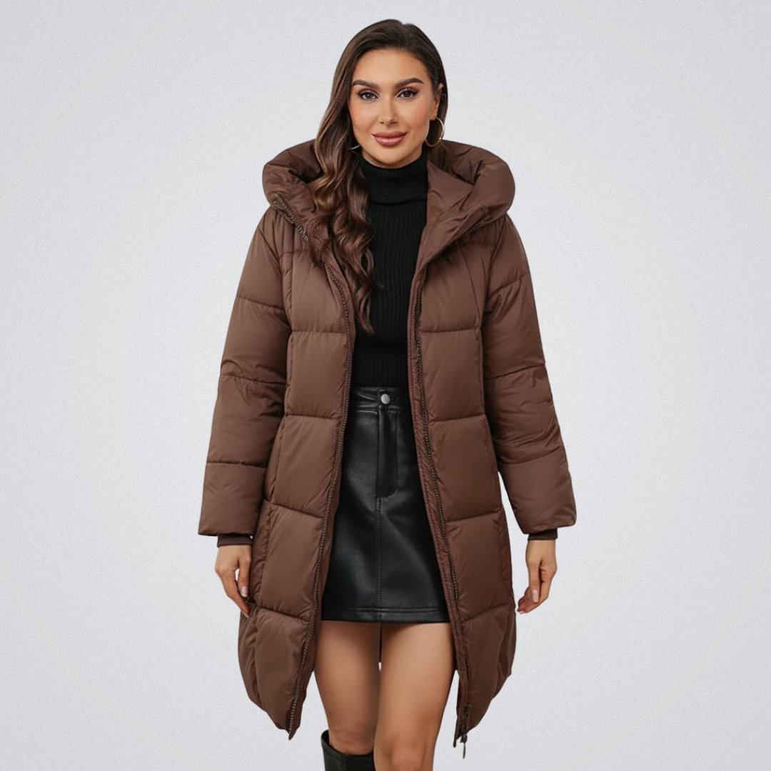 Women’s Hooded Longline Puffer Coat
