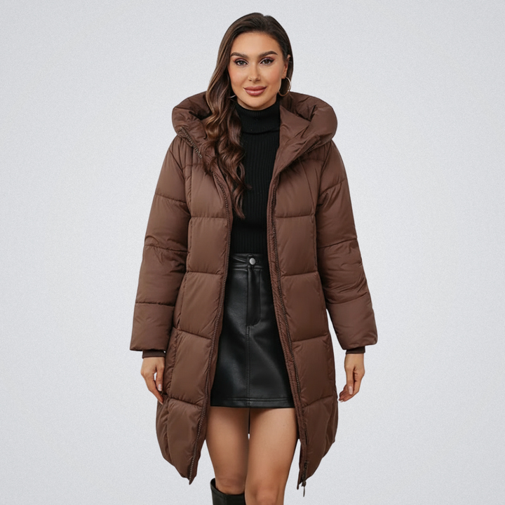 Women’s Hooded Longline Puffer Coat