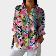 Women’s Lightweight Colorful Print Blouse