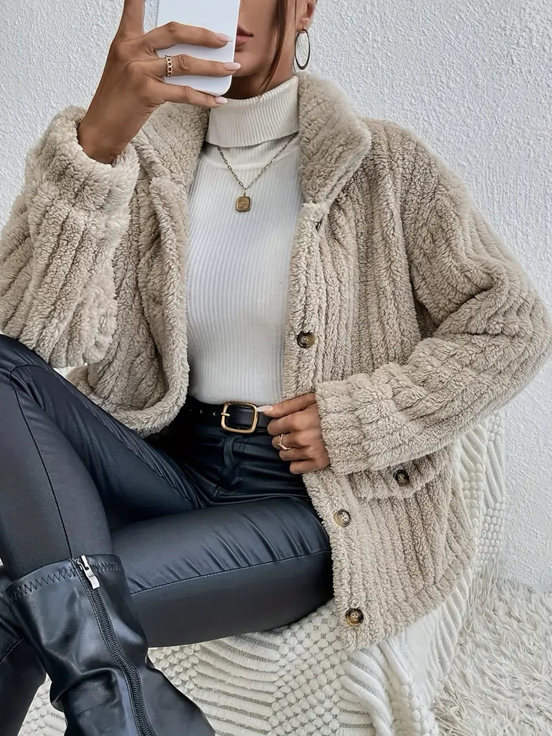Women’s Button-Front Knit Cardigan