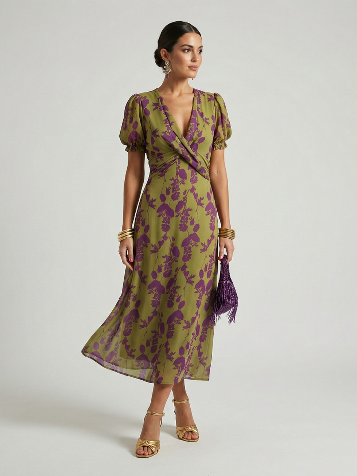 Women’s Relaxed Floral Midi Dress
