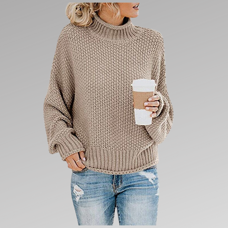 Women’s High Neck Pullover Sweater
