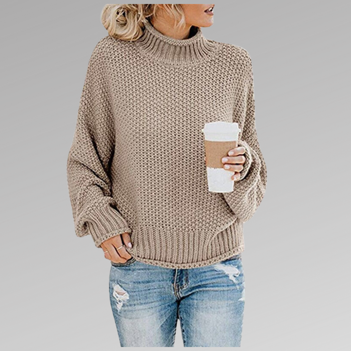 Women’s High Neck Pullover Sweater