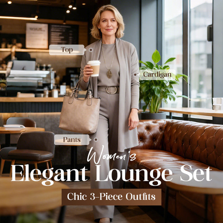 Women’s Elegant Longline 3-Piece Cardigan Top And Pants Set