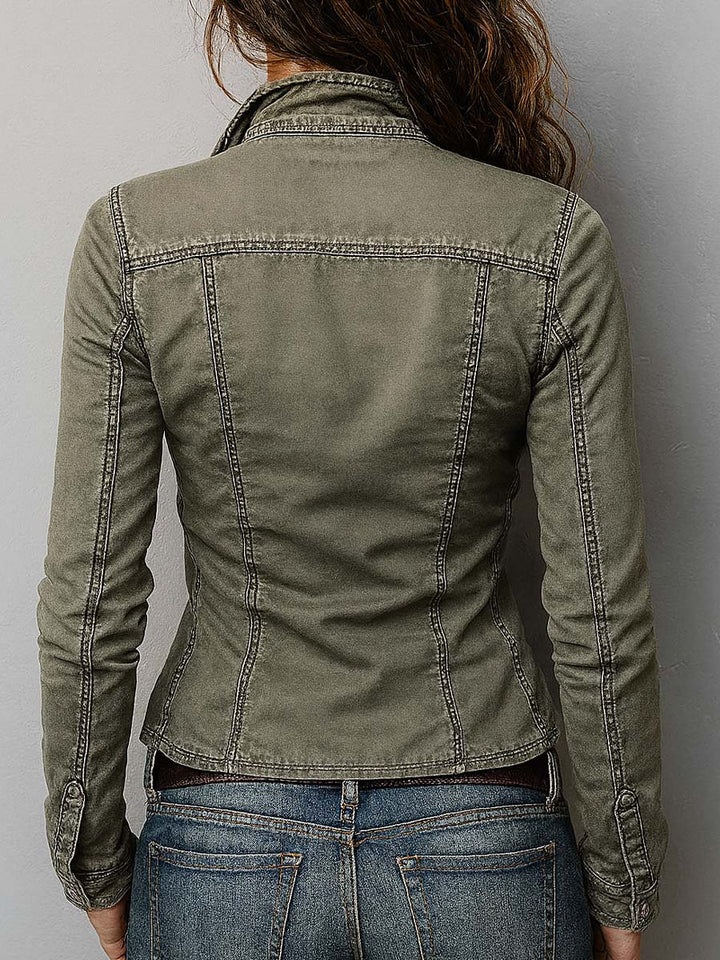 Women’s Slim Fit Western Utility Zip-Up Top