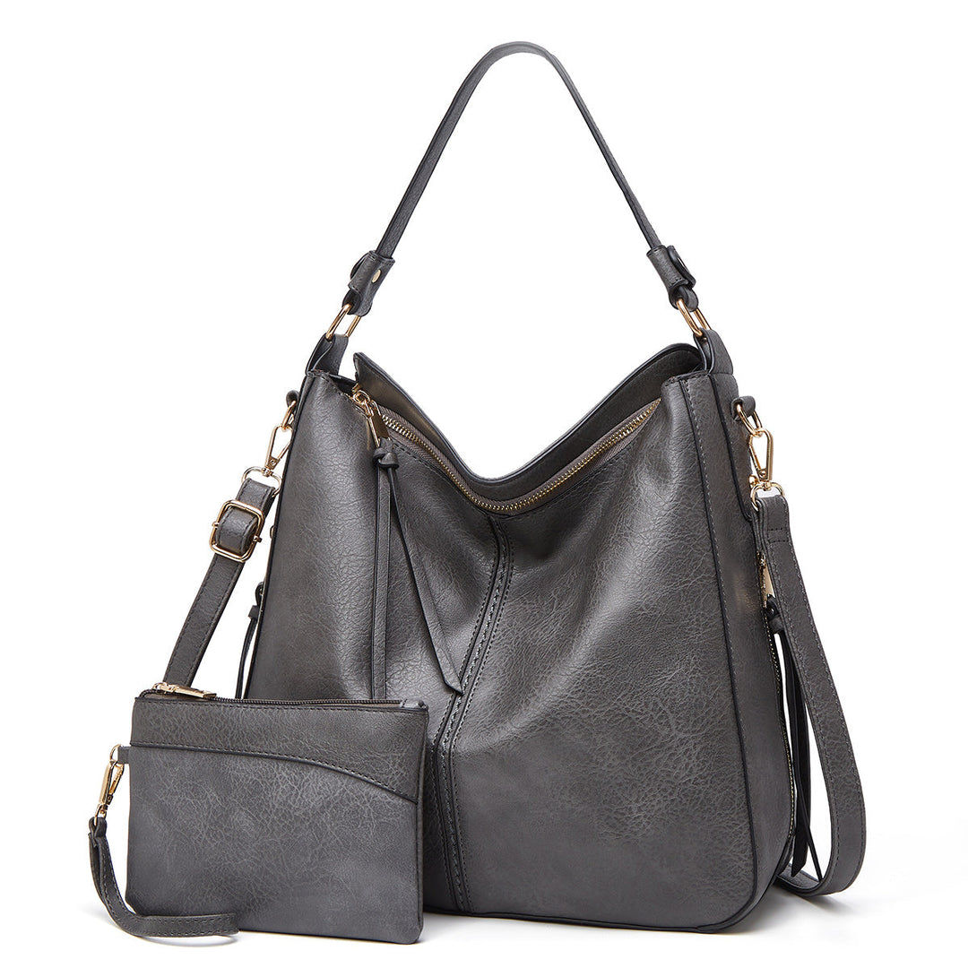 Women’s Hobo Shoulder Bag And Wallet Set