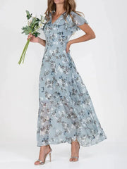 Women’s Floral Print Summer Maxi Dress