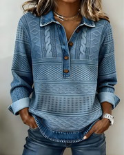 Men’s Half Button Collared Sweatshirt