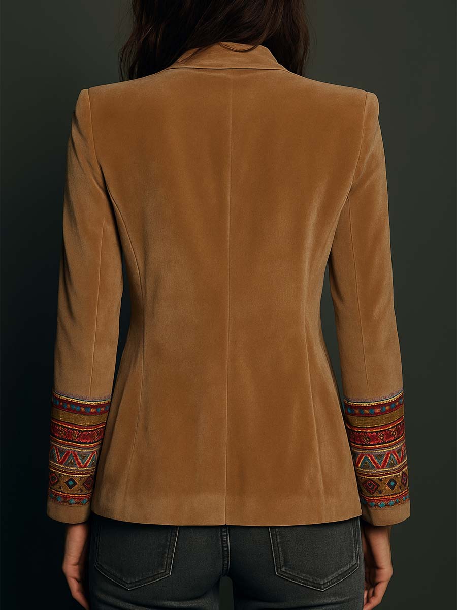 Women’s Bohemian Embroidered Blazer