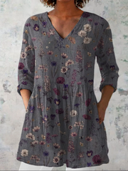 Women’s Long Sleeve V-Neck Blouse