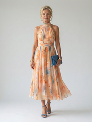 Women’s Halter Neck Midi Dress
