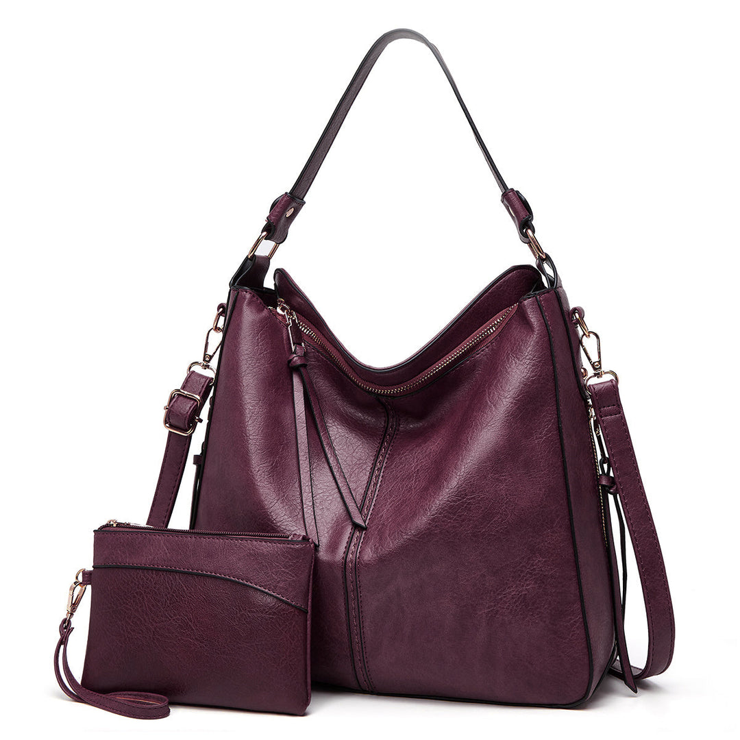 Women’s Hobo Shoulder Bag And Wallet Set