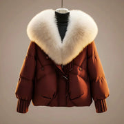 Women’s Padded Fur Collar Winter Coat