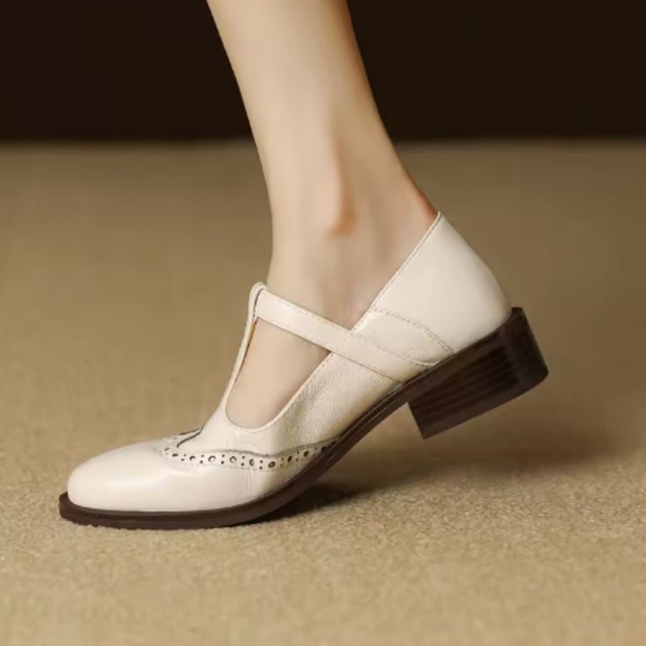 Women’s Round Toe Buckle Mary Jane Shoes