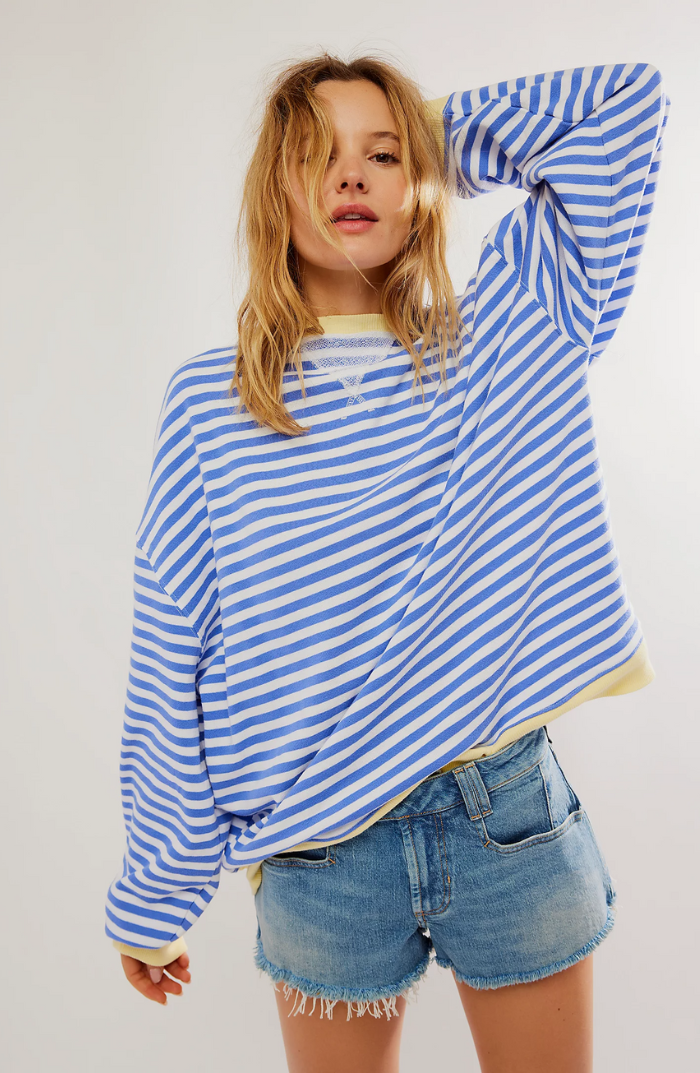 Women’s Striped Knit Pullover Sweater