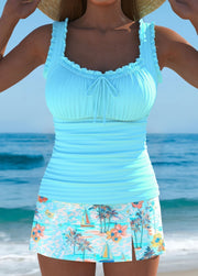 Women’s Elegant Two Piece Tankini Swimsuit Set