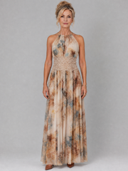 Women’s Halter Evening Maxi Dress