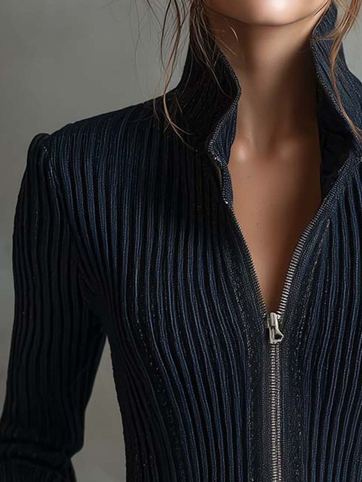 Women’s Sparkle Ribbed Knit Jacket