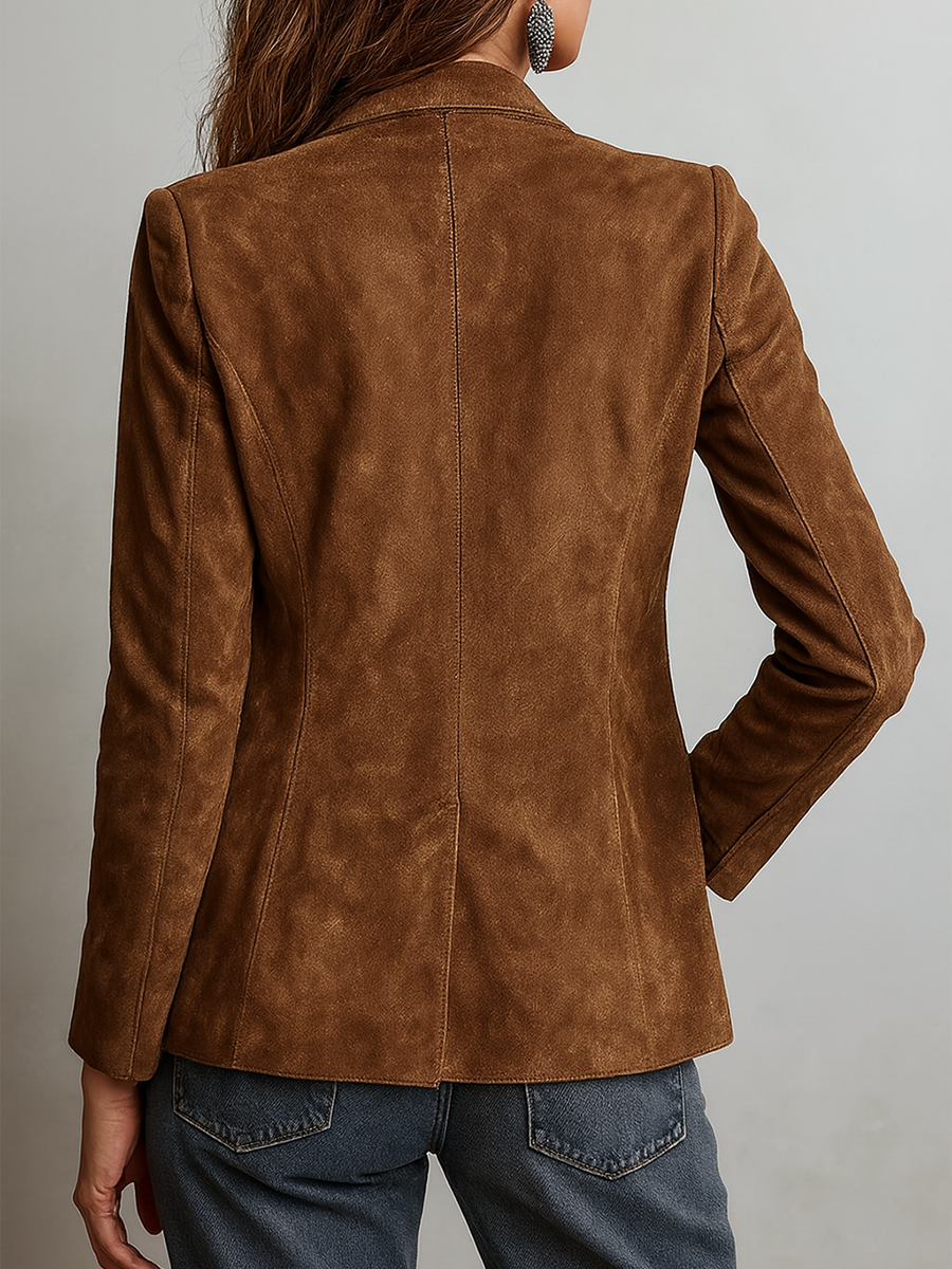 Women’s Retro Contrast Stitching Eco-Friendly Jacket