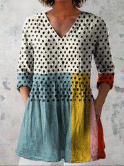Women’s Longline V-Neck Blouse