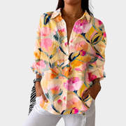 Women’s Lightweight Colorful Printed Blouse