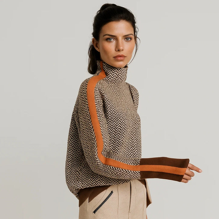Women’s High Neck Pullover Sweater