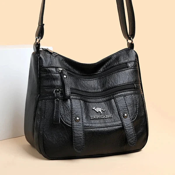 Women’s Zip Top Multi Pocket Handbag