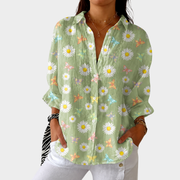 Women’s Lightweight Colorful Printed Blouse