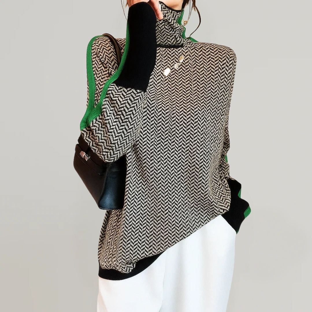 Women’s High Neck Pullover Sweater
