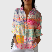 Women’s Lightweight Colorful Printed Blouse