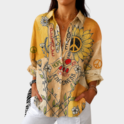 Women’s Lightweight Colorful Printed Blouse