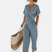 Women’s Draped Bow Two Piece Set