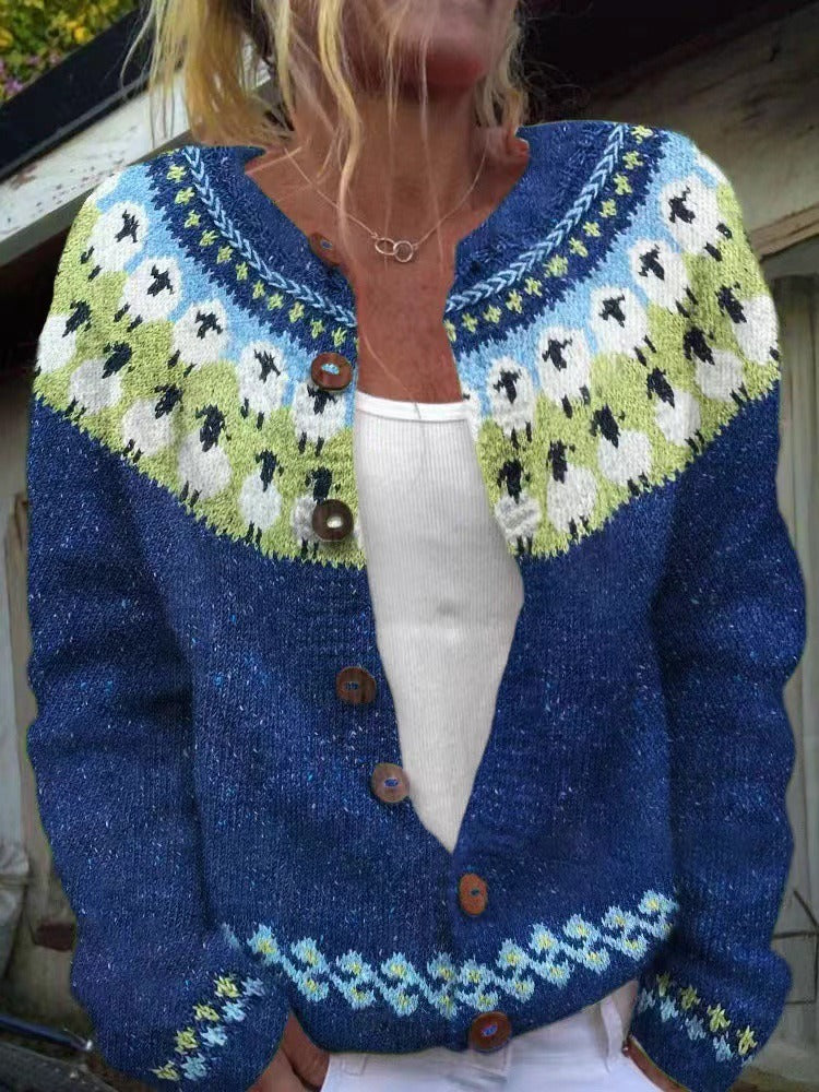 Women’s Retro Knit Cardigan Sweater