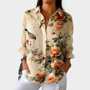 Women’s Lightweight Colorful Printed Blouse