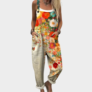 Women’s Comfortable Printed Overalls