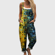 Women’s Soft Mosaic Print Jumpsuit