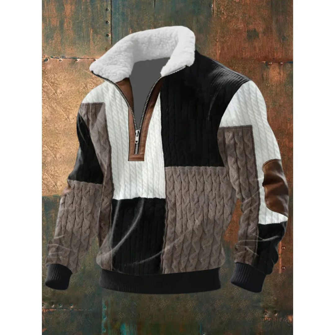 Men’s Half Zip Turtleneck Sweater